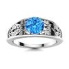 Image 1 : Natural 1.21 CTW Topaz Solitaire Ring 14K White Gold