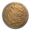 Image 1 : 1859 Liberty Round 25 Cent Gold MS-63 PCGS (BG-801)