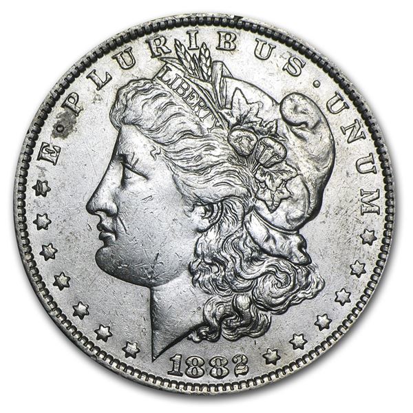 1882-O/S Morgan Dollar AU