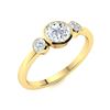 Image 2 : Natural 0.82 CTW Diamond Solitaire Ring 18K Yellow Gold