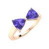 Image 2 : Natural 1.98 CTW Tanzanite Solitaire Ring 18K Rose Gold