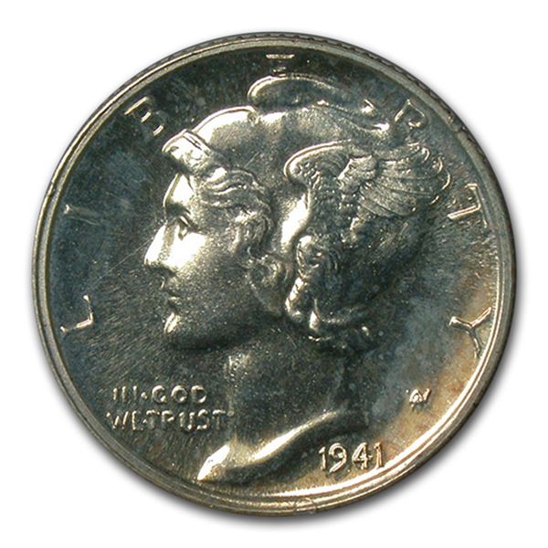 1941 Mercury Dime PR-64 PCGS