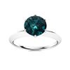 Image 1 : Natural 1.51 CTW Blue Diamond Solitaire Ring 14K White Gold