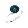 Image 2 : Natural 1.51 CTW Blue Diamond Solitaire Ring 14K White Gold