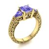 Image 2 : Natural 1.94 CTW Tanzanite Solitaire Ring 14K Yellow Gold