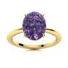 Image 1 : Natural 1.55 CTW Iolite Solitaire Ring 14K Yellow Gold