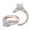 Image 3 : Natural 2.02 CTW Diamond Engagement Halo Ring 14KT Two Tone