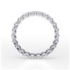 Image 1 : Natural 3.52 CTW U-Setting Emerald Cut Diamond Eternity Ring 18KT White Gold