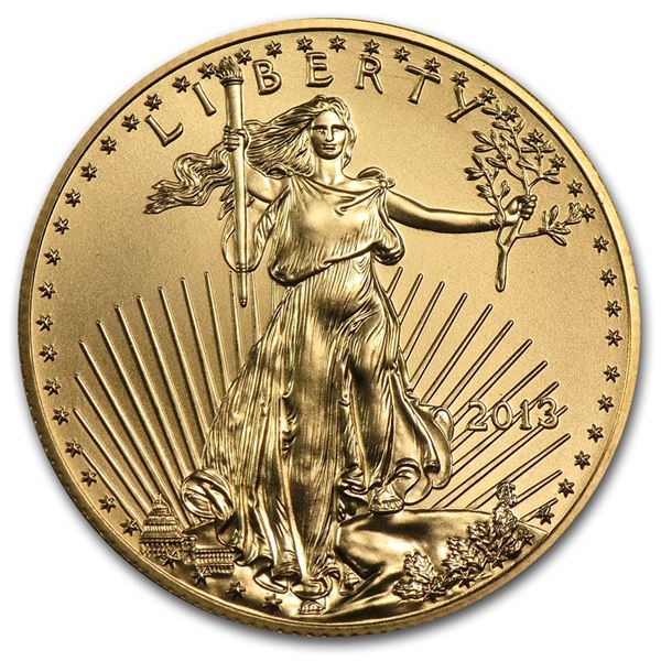 2013 1/2 oz Gold American Eagle BU