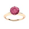 Image 1 : Natural 1.22 CTW Tourmaline Solitaire Ring 18K Rose Gold