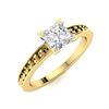 Image 2 : Natural 0.71 CTW Diamond Solitaire Ring 14K Yellow Gold