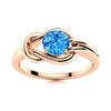 Image 1 : Natural 1.05 CTW Topaz Solitaire Ring 14K Rose Gold