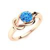 Image 2 : Natural 1.05 CTW Topaz Solitaire Ring 14K Rose Gold