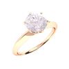Image 2 : Natural 2.51 CTW Rose Quartz Solitaire Ring 14K Rose Gold