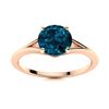 Image 1 : Natural 1.22 CTW Topaz Solitaire Ring 18K Rose Gold