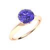 Image 2 : Natural 1.71 CTW Tanzanite Solitaire Ring 14K Rose Gold