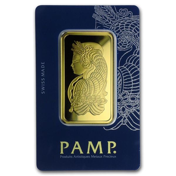 50 gram Gold Bar - PAMP Suisse Fortuna Veriscan (In Assay)