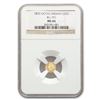 Image 1 : 1872 BG-791 Indian Octagonal 25¢ Gold MS-66 NGC
