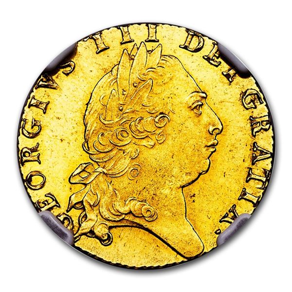 1793 Great Britain Gold Guinea George III MS-63 NGC