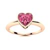 Image 1 : Natural 0.41 CTW Tourmaline Solitaire Ring 14K Rose Gold