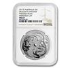 Image 1 : 2017 AUS 1 oz Silver Dragon & Phoenix MS-69 NGC (Mint Error)