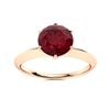 Image 1 : Natural 1.31 CTW Ruby Solitaire Ring 14K Rose Gold
