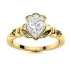 Image 1 : Natural 0.84 CTW Diamond Solitaire Ring 14K Yellow Gold