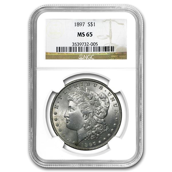 1897 Morgan Dollar MS-65 NGC