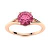 Image 1 : Natural 1.41 CTW Tourmaline Solitaire Ring 14K Rose Gold