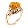 Image 2 : Natural 2.52 CTW Citrine Solitaire Ring 18K Rose Gold