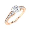 Image 2 : Natural 1.51 CTW Diamond Solitaire Ring 18K Rose Gold