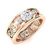 Image 2 : Natural 0.53 CTW Diamond Solitaire Ring 18K Rose Gold