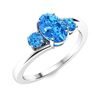 Image 2 : Natural 1.25 CTW Topaz Solitaire Ring 18K White Gold