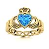 Image 1 : Natural 1.56 CTW Topaz Solitaire Ring 18K Yellow Gold