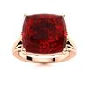 Image 1 : Natural 5.60 CTW Garnet Solitaire Ring 14K Rose Gold