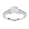 Image 1 : Natural 1.50 CTW Diamond Solitaire Ring 14K White Gold