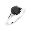 Image 2 : Natural 1.41 CTW Onyx Solitaire Ring 14K White Gold