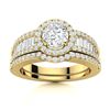 Image 1 : Natural 1.43 CTW Diamond Solitaire Ring 14K Yellow Gold