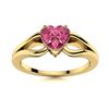 Image 1 : Natural 0.66 CTW Tourmaline Solitaire Ring 18K Yellow Gold