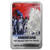 Image 1 : 2 oz Silver Color Proof Bar - WWII Iconic War Posters: The Fight