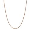 Image 1 : 14k Rose Gold 1.40 mm Spiga Chain - 22 in.