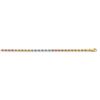 Image 2 : 14k Tri-Color 3 mm Diamond Cut Rope Chain - 18 in.