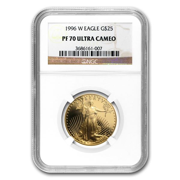 1996-W 1/2 oz Proof Gold American Eagle PF-70 NGC