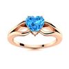 Image 1 : Natural 1.56 CTW Topaz Solitaire Ring 18K Rose Gold