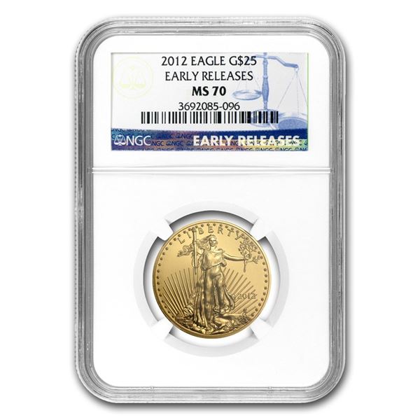 2012 1/2 oz Gold American Eagle MS-70 NGC (Early Releases)