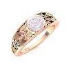 Image 2 : Natural 1.05 CTW Rose Quartz Solitaire Ring 14K Rose Gold