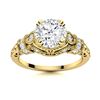 Image 1 : Natural 1.85 CTW Diamond Solitaire Ring 14K Yellow Gold