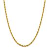 Image 1 : 14k Yellow Gold 4.25 mm Semi-Solid Rope Chain - 22 in.