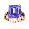 Image 1 : Natural 3.71 CTW Tanzanite Solitaire Ring 14K Rose Gold