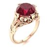 Image 2 : Natural 2.97 CTW Ruby Solitaire Ring 18K Rose Gold